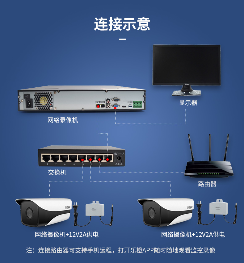 大华（dahua）监控录像机 16路4盘位高清硬盘录像机 全天候存储录像 NVR高清监控主机 NVR4416-HDS2/l