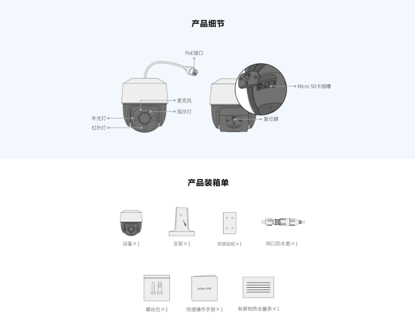 乐橙TS2F摄像头安装